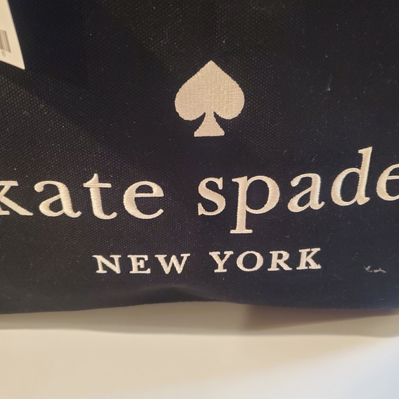Kate Spade New York Black Canvas Tote Bag - Picture 2 of 6